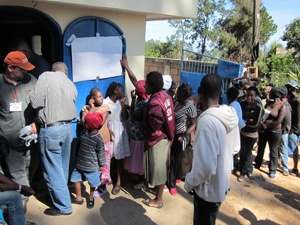 Patients waiting during mission