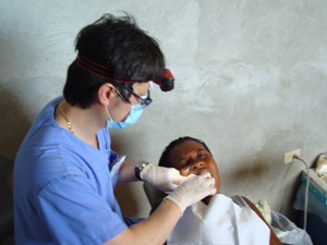 Dr. Lee treating young boy