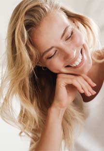 Woman with beautiful teeth smiling