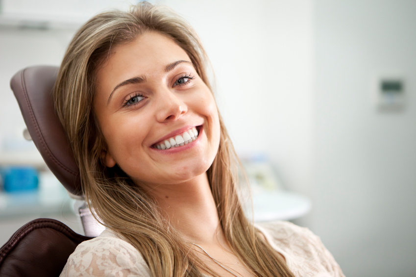 Dental patient with beautiful smile